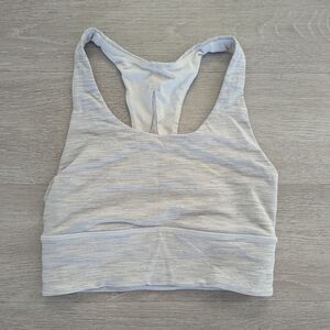 Lululemon Athletica Light Gray Sports Bra Size 2